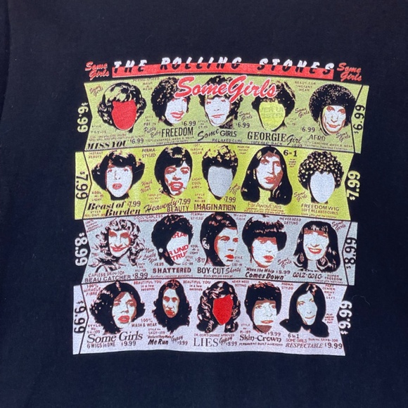 black Rolling Stones "Some Girls" album art t-shirt - Picture 5 of 6